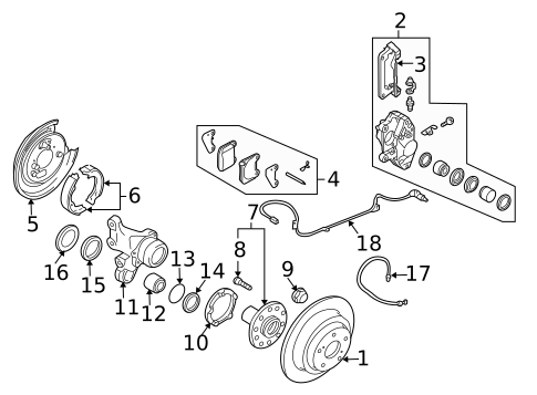 Hardware, Fasteners & Fittings for 2005 Saab 9-2X #1