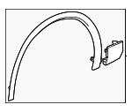 86579135 - Body: Wheel Opening Molding for Acura: ZDX Image
