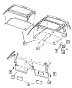 5JV02BD1AA - : W/mirror Visor for Mopar Image