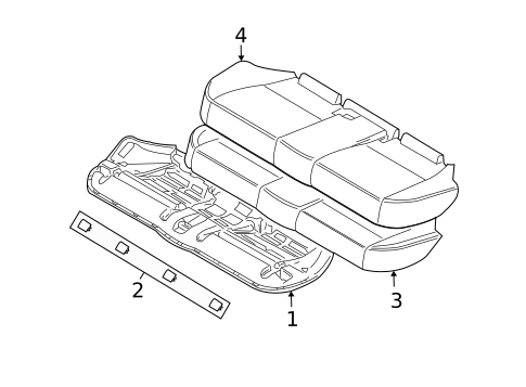 Rear Seat Components for 2010 BMW X3 #2