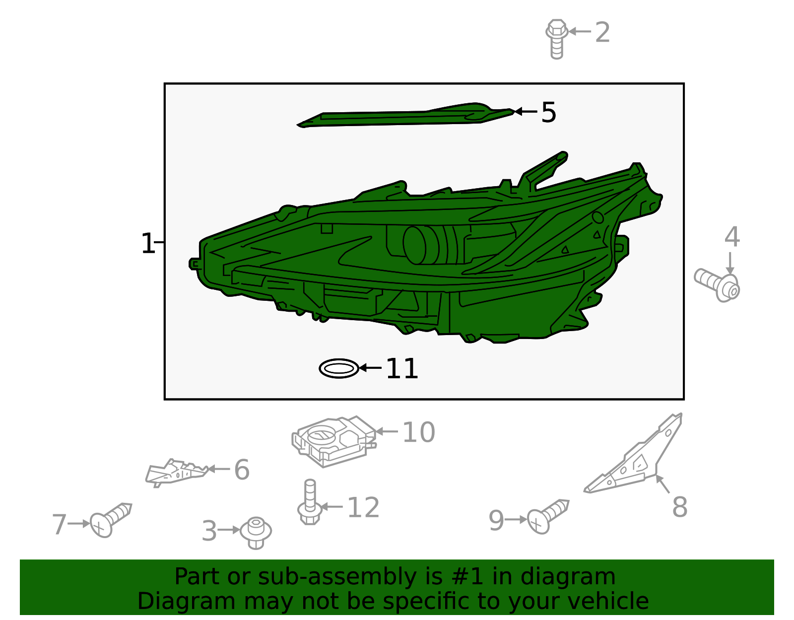 2022-2025 Lexus Composite Headlamp 81145-33L80 | OEM Parts Online