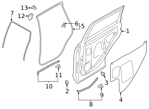 Door & Components for 2021 Subaru Forester #1