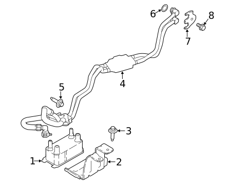 Trans Oil Cooler Lines for 2020 Land Rover Range Rover Velar #0