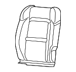 7SM19TX7AA - Body: Seat Back Cover for Jeep: Gladiator, Wrangler Image
