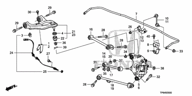 Rear Knuckle for 2012 Honda Crosstour #0