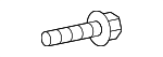 N91096603 - Cooling System: Bracket Lower Bolt for Audi Image