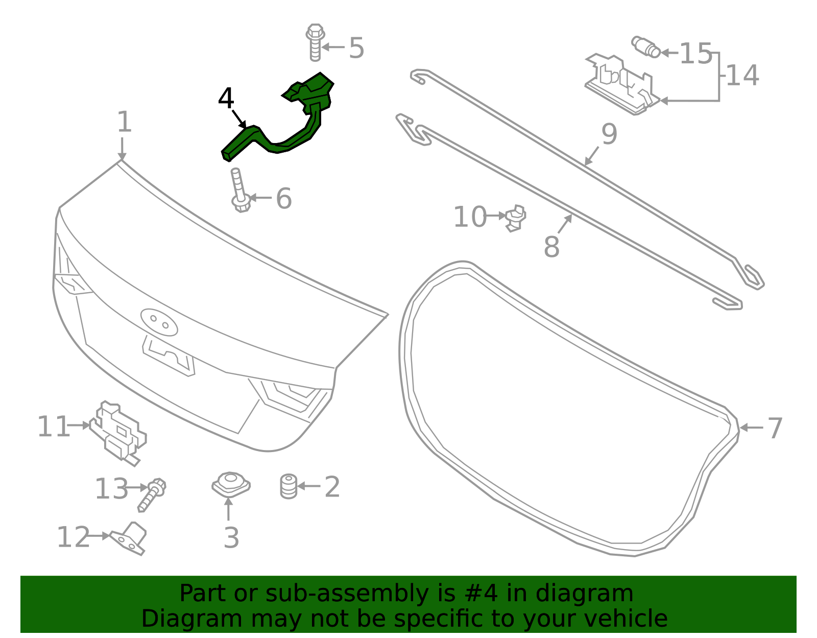 2018-2022 Hyundai Accent Hinge 79210-J0000 | QuirkParts
