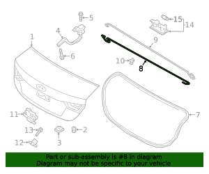 H5010 2018-2022 Hyundai Accent Torsion Bar 79283-H5010 | MotorMotor