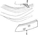 5977349 - Electrical: Side Marker Lamp for Chevrolet: Lumina APV | Oldsmobile: Silhouette | Pontiac: Trans Sport Image