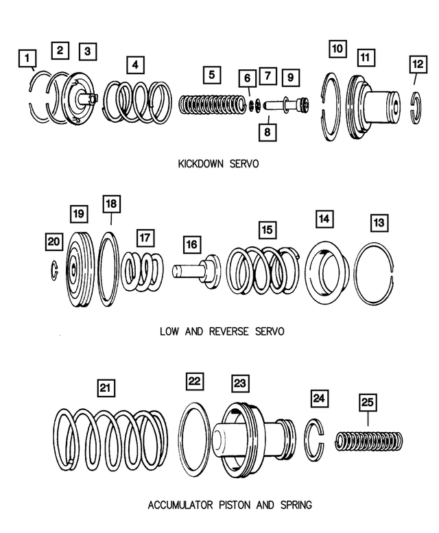 3743013 - Automatic Transmission 4 Speed: Piston Accumulator Seal for Mopar Image