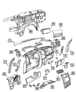 5KH68DX9AF - : Instrument Panel Bezel for Mopar Image