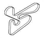 4451A115 - Cooling System: Serpentine Belt for Mitsubishi Image