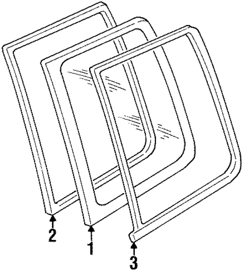 Glass & Hardware for 1998 Chevrolet Tracker #0
