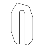 4589139AA - Body: Striker Spacer for Chrysler: Pacifica, Town &amp; Country, Voyager | Dodge: Caliber, Durango, Grand Caravan, Journey | Jeep: Compass, Gladiator, Grand Cherokee, Grand Cherokee L, Grand Cherokee WK, Grand Wagoneer, Grand Wagoneer L, Wagoneer, Wagoneer L, Wrangler, Wrangler JK | Ram: 1500, 2500, 3500, C/V Image