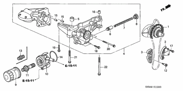 Oil Pump - Oil Strainer for 2004 Acura RSX #0