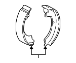 MR178827 - Brakes: Brake Shoes for Mitsubishi: Montero, Montero Sport Image