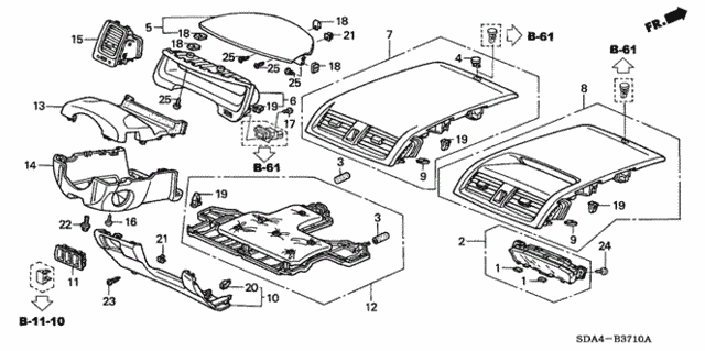 Instrument Panel Garnish (Driver Side) for 2006 Honda Accord #0