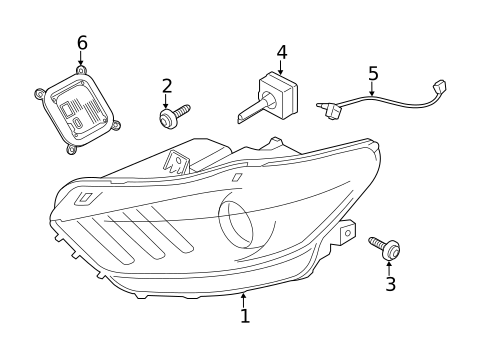 Headlamp Components for 2023 Ford Mustang #0