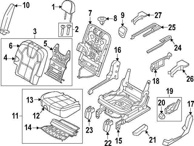 89160S9660XPF - : Cushion Cover for Kia Image