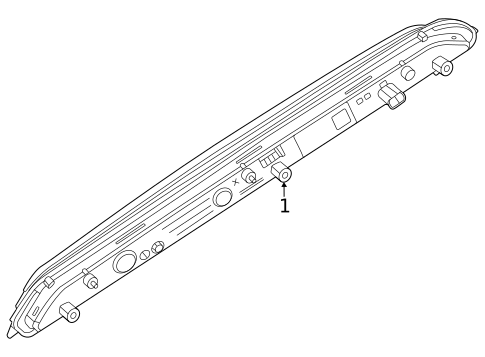 High Mounted Stop Lamp for 2025 Jeep Wagoneer S #0