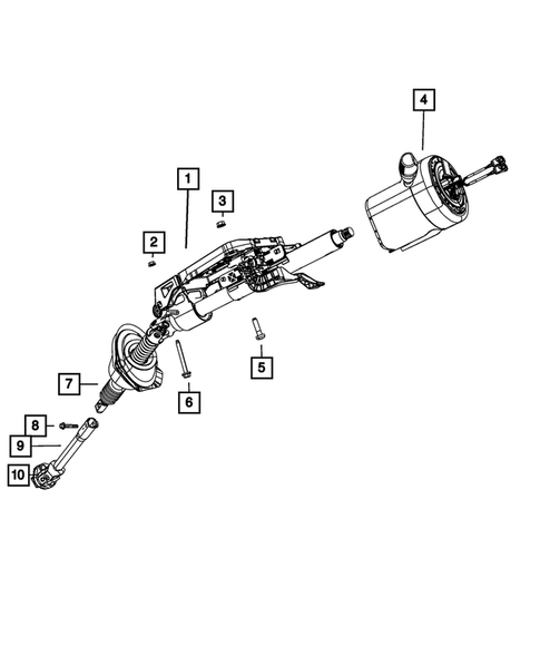 Steering Column and Intermediate Shaft for 2017 Chrysler 300 #0