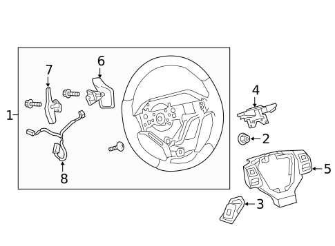 Steering Wheel & Trim for 2020 Lexus NX300 #0