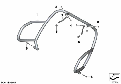 Safety Bar for 2009 BMW-Motorrad R 1200 GS Adventure #1