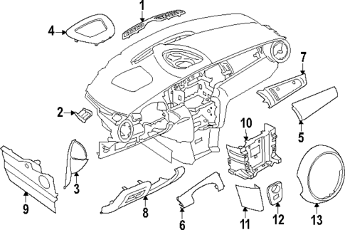 Instrument Panel Components for 2024 Mini Cooper #0