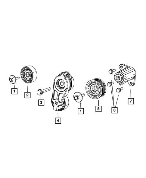 Pulleys and Related Parts for 2012 Dodge Challenger #0