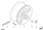 36118022581 - : Wheel Bolt H3610D for BMW Image