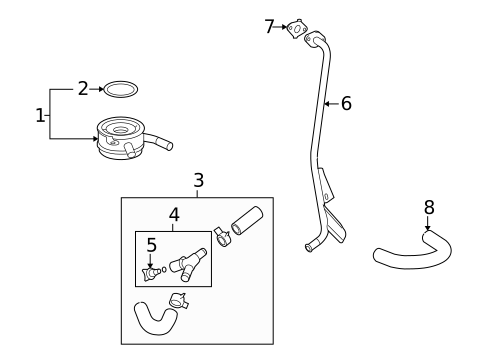 Oil Cooler for 2010 Lexus HS250h #0