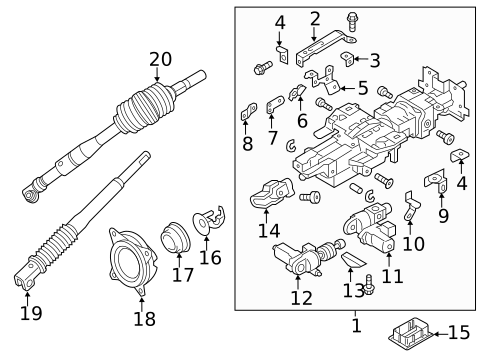 Steering Column Assembly for 2021 Nissan Armada #0