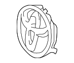 7531112A10 - Accessories: Grille Emblem for Toyota Image