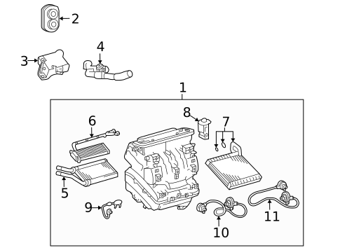 HVAC Case for 2010 Pontiac Vibe #0