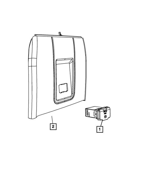1TL47HL1AA - Electrical: Console End Cap for Mopar Image