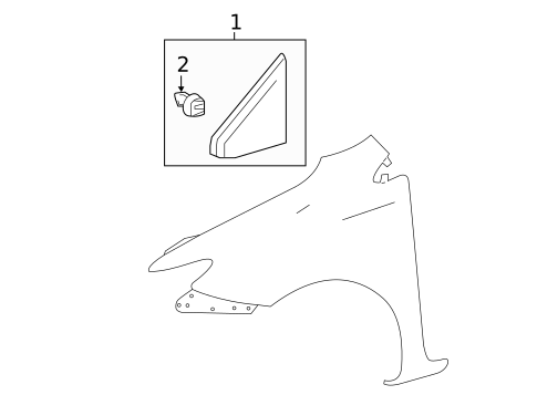 Exterior Trim - Fender for 2016 Scion iM #0