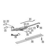 5103663AA - Doors and Related Parts: Sliding Door Left Wire Track for Dodge: Sprinter 2500, Sprinter 3500 Image