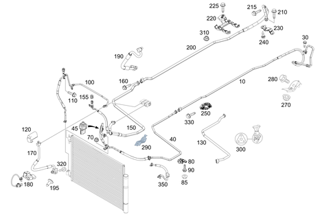 Refrigerant Line Arrangement for 2009 Smart Fortwo #0