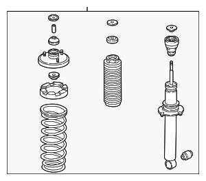 6521SL0950 - : Strut Assembly for Acura Image