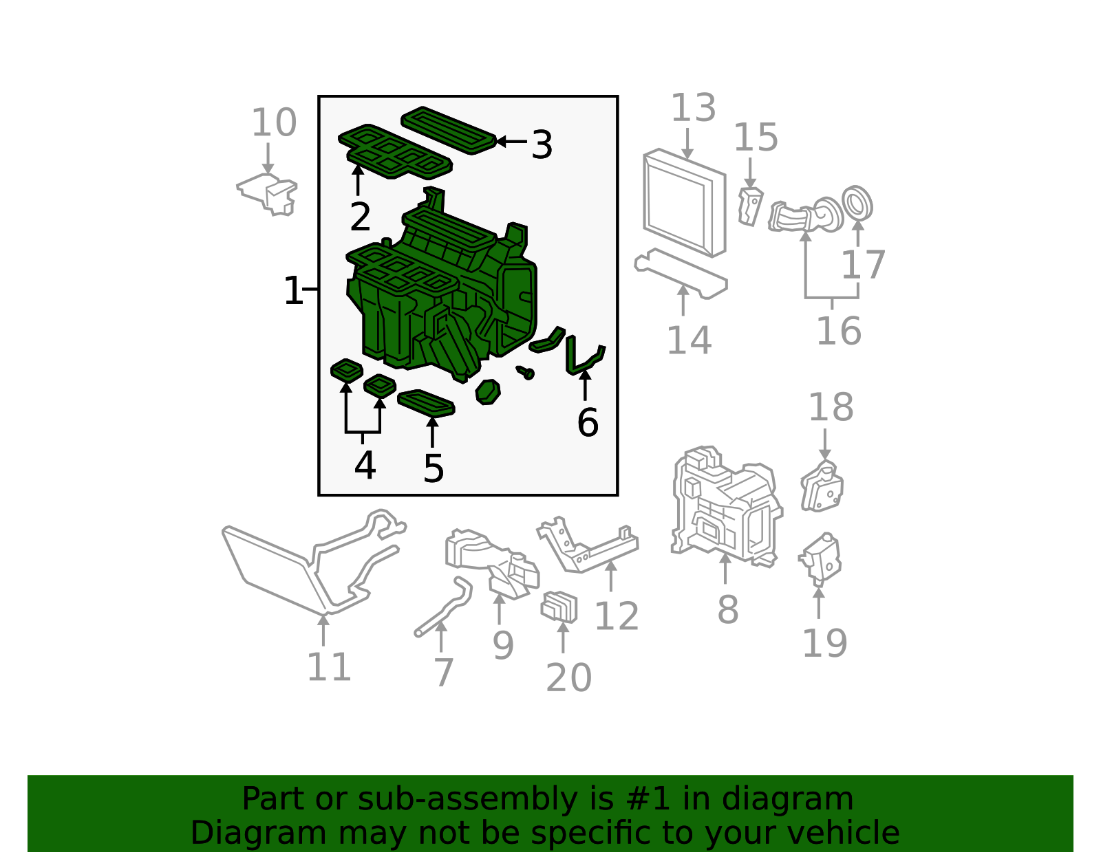 HVAC Unit Case 79106-SJC-A03 | Honda Parts Hub