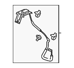 39835T5RA01 - Body: GPS Antenna for Honda: Fit Image