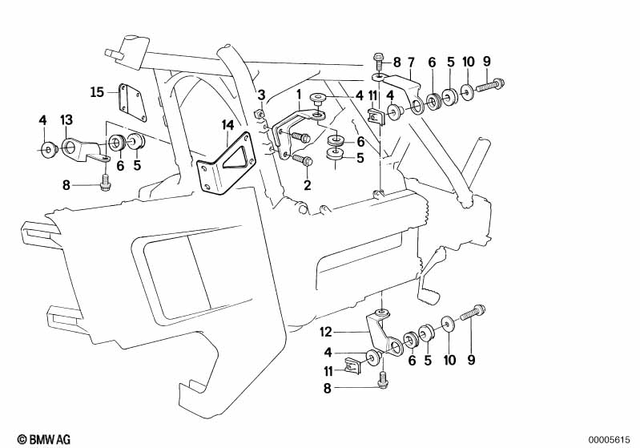 46631450609 - Frame and Mounting Parts: Bracket Left -  for BMW-Motorrad Image