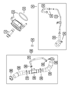 52029091AA - 5.7L HEMI Gas; Engine: Hose Clamp for Mopar Image