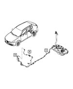 68613353AA - Fuel and Accelerator Pedal: Fuel Supply And Vapor Line Bundle for Mopar Image