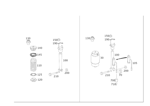 Springs and Suspension, Rear for 2007 Mercedes-Benz R350 #0