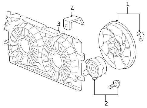 Cooling Fan, Clutch & Motor for 2008 Chevrolet Impala #0