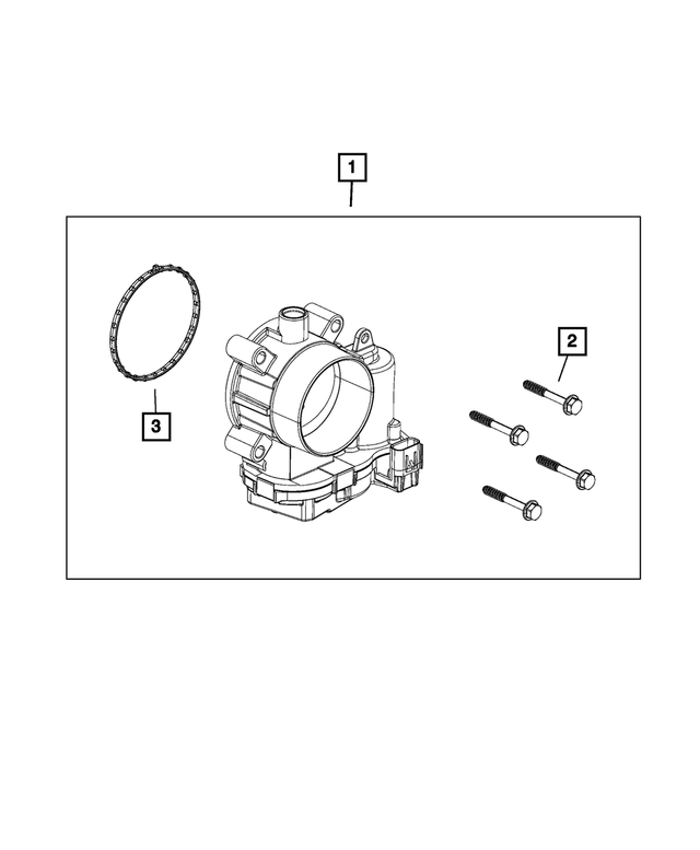 5281991AA - Fuel and Accelerator Pedal: Throttle Body Gasket for Mopar Image
