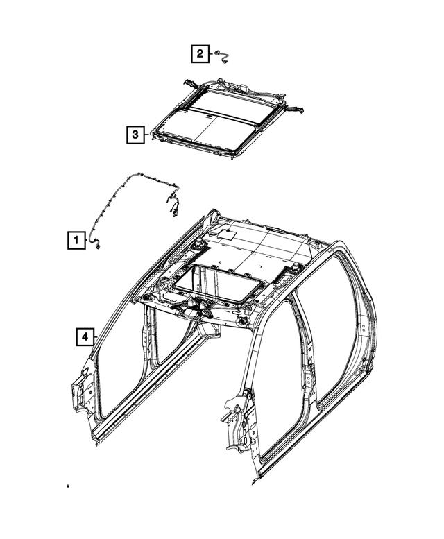 68049126AA - Electrical: Sunroof Wiring for Mopar Image