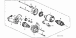 31202PM3J01 - Engine: BOLT, THROUGH (DENSO) for Honda Image
