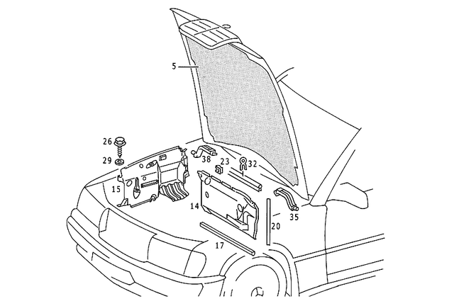 2016800225 - Panelling: Dampening for Mercedes-Benz Image image